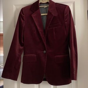 J.crew schoolboy blazer in velvet size 4